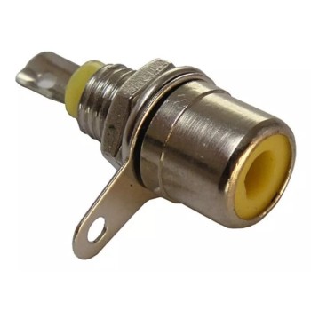 GBC 30.1796.04 - Rca panel socket Gold Plated Female Yellow  Connectors Onetrade